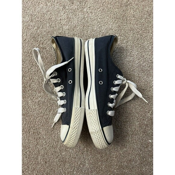 Brooks Brothers Navy Blue Canvas‎ Lace Up Casual Sneakers Mens Size 7 - Picture 2 of 8